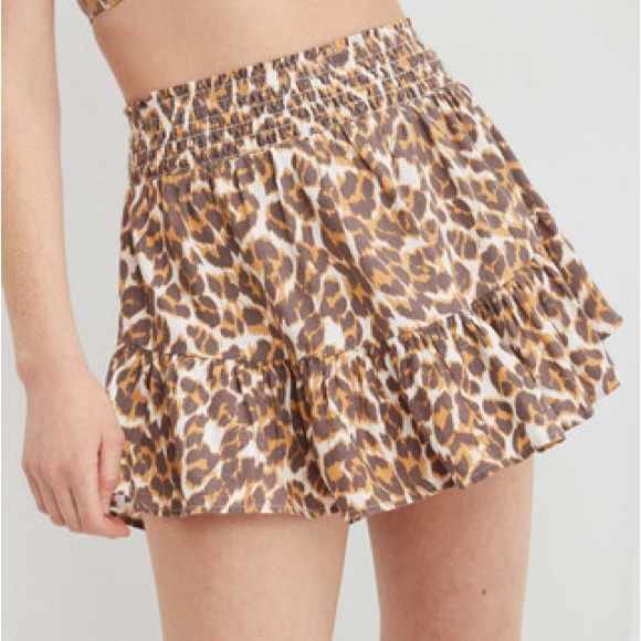 Aerie cheetah print flowy skirt - Picture 1 of 4